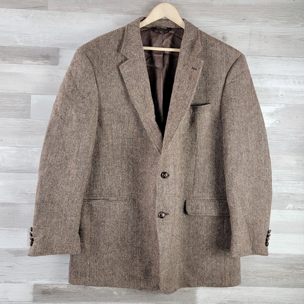 Jos. A. Bank Brown Sport Coat Timeless Tweed Blazer - Picture 2 of 16
